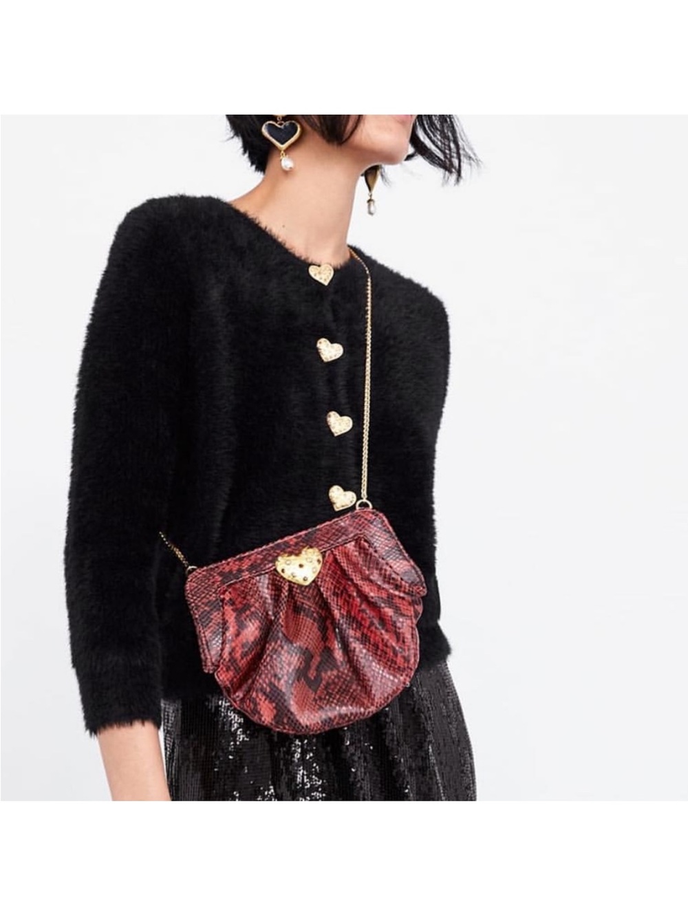 , ZARA Snake Chain Bag